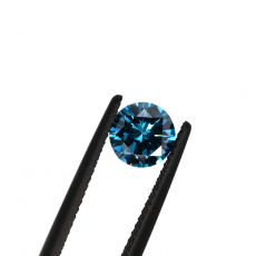 Blue Diamond Round 6.6mm  Approximately 1.14 Carat