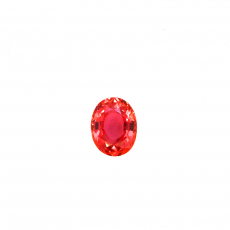 Natural Padparadscha Sapphire Oval 7.4x5.8mm Single Piece Approximately 1.35 Carat