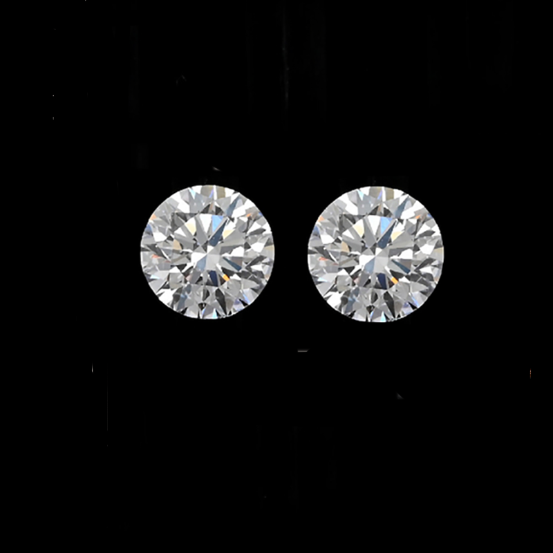 Lab Grown Diamond Round 6.1mm Matching Pair 1.73 Carat
