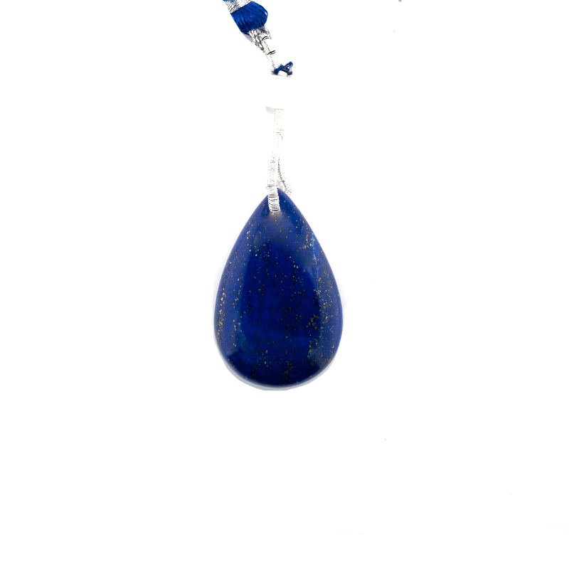 Lapis Drops Almond Shape 30x19mm Drilled Bead Single Pendant Piece