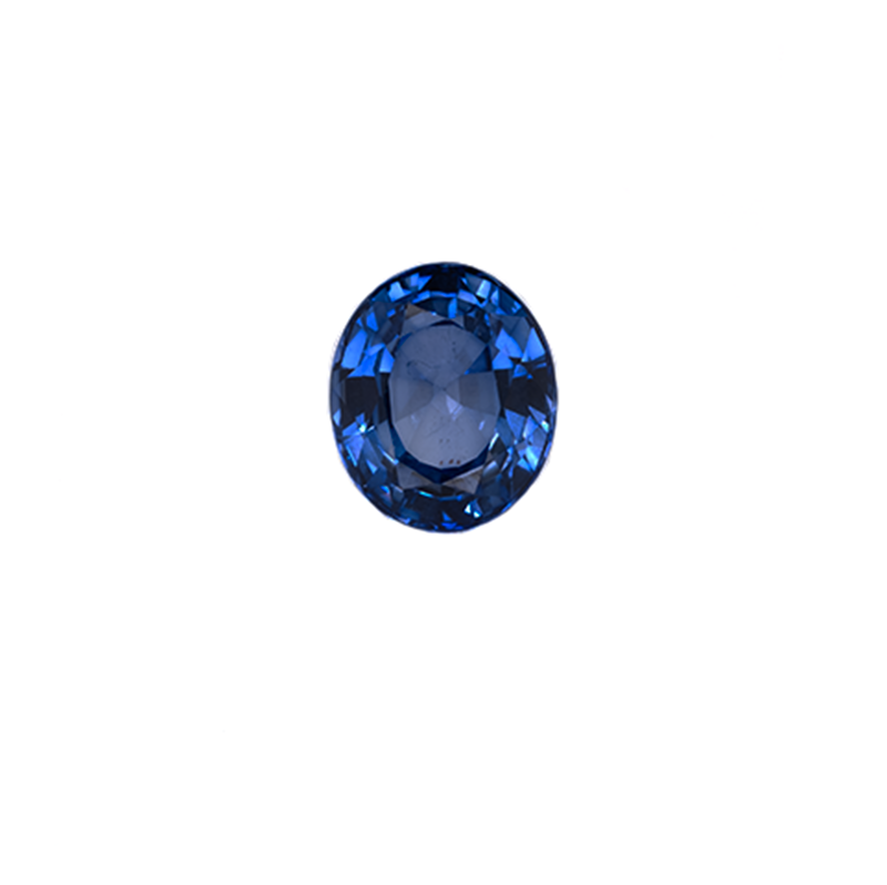 Nigerian Blue Sapphire Oval 12x10mm Single Piece 7.07 Carat