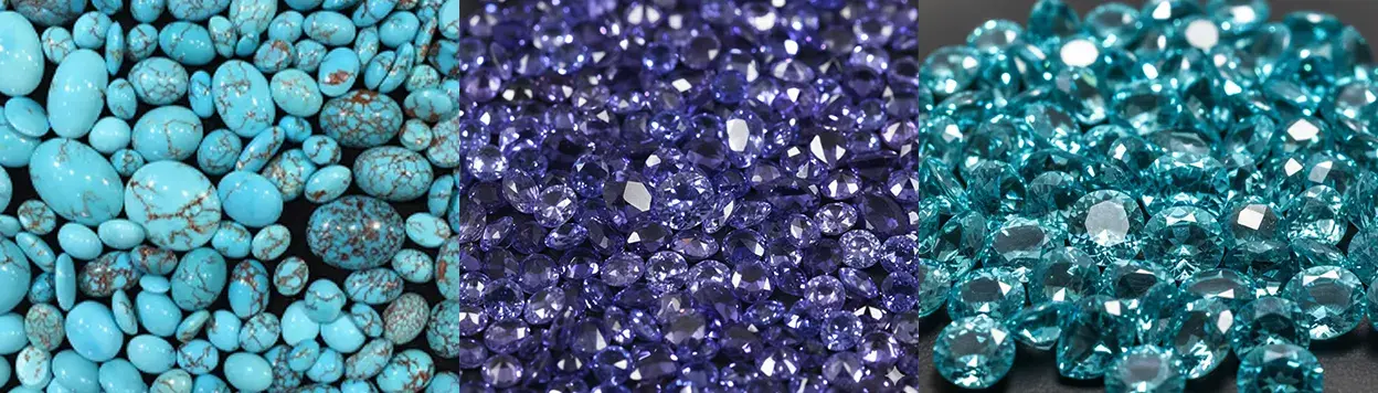 December Birthstone: Turquoise, Tanzanite, Blue Zircon & Blue Topaz