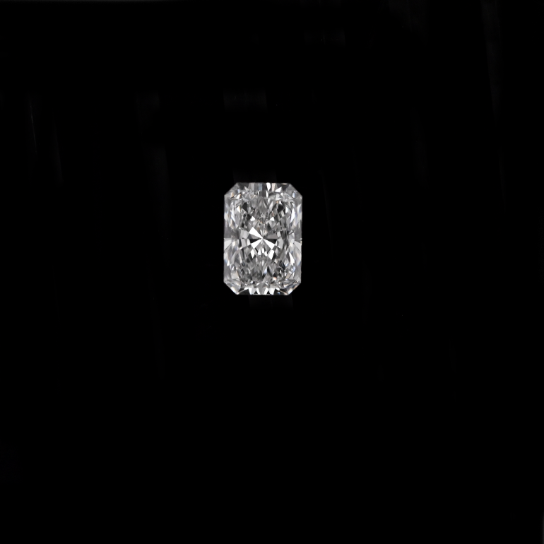 IGI Certified Lab Grown Diamond Emerald Cut  8.93 x 6.31 x 4.30mm Single Piece 2.06 Carat