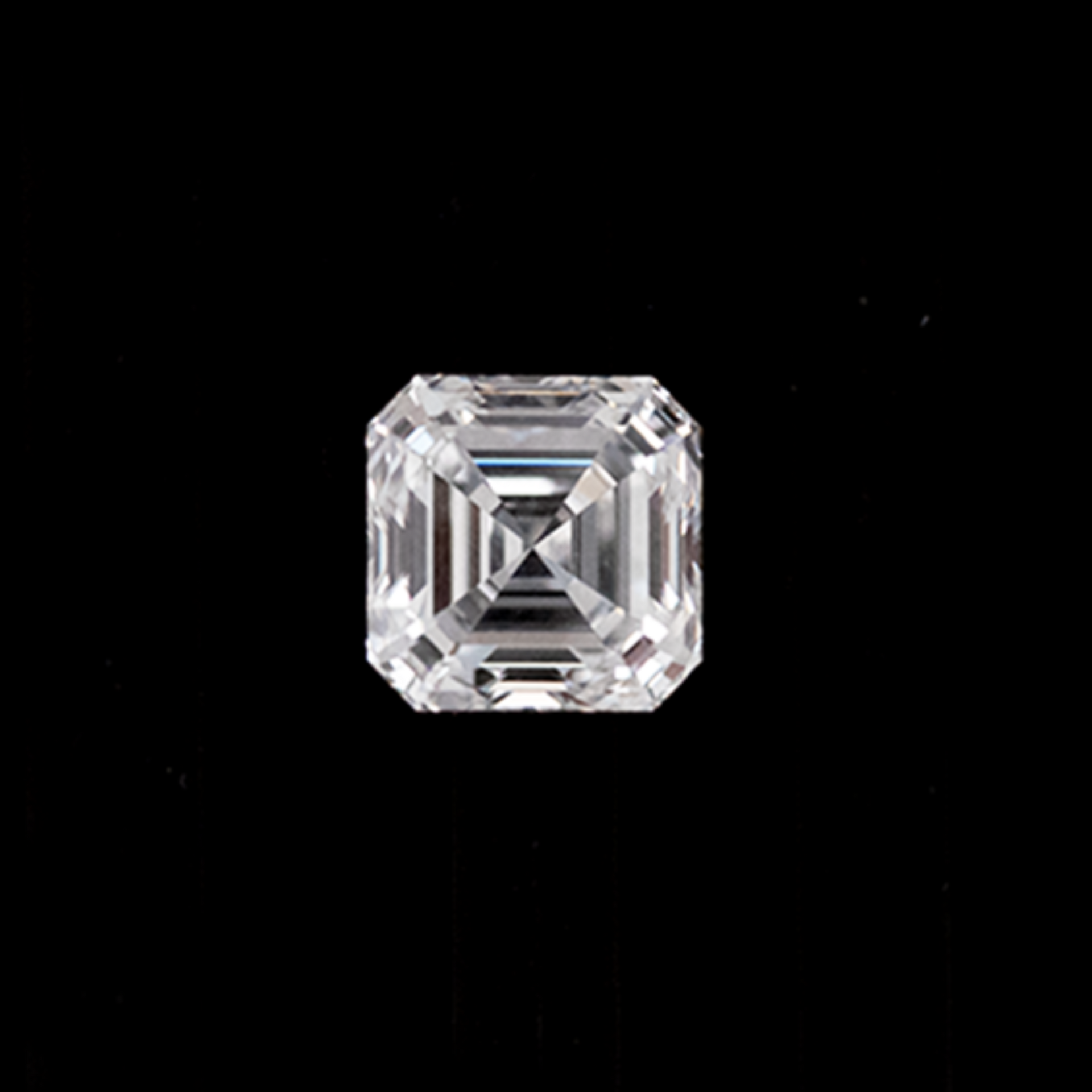 IGI Certified Lab Grown Diamond Asscher Cut  8.04 x 7.98 x 5.19mm Single Piece 3.09 Carat