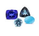 Tanzanite, Turquoise, Blue Zircon & Blue Topaz – December