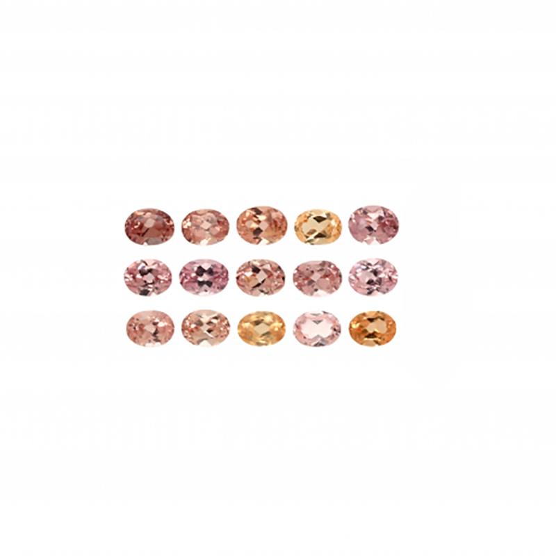 Champagne Zircon Oval 5x3mm Approximately 4 Carat
